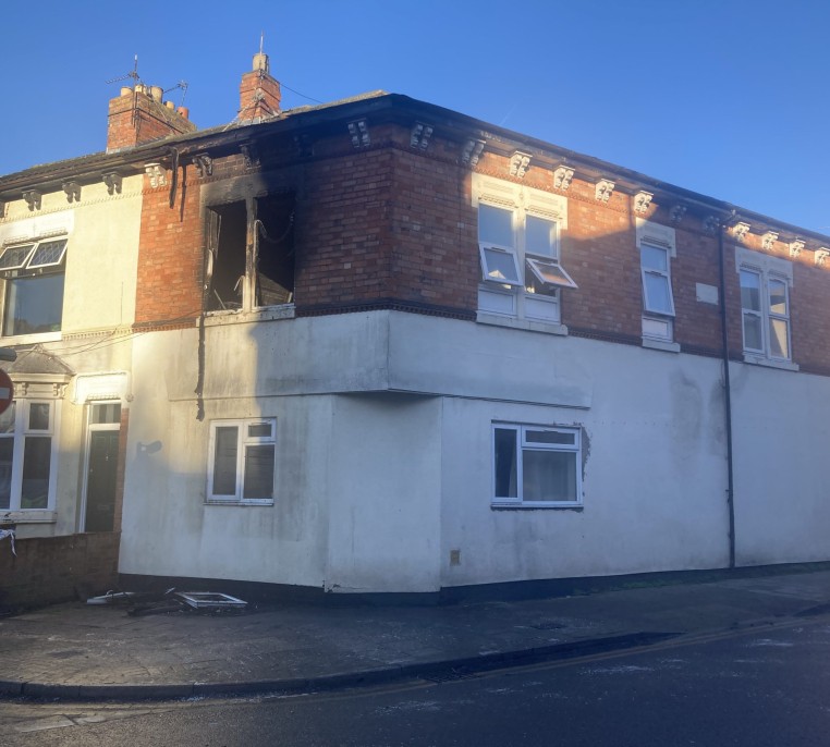 E-Scooter Flat Fire in South Wigston